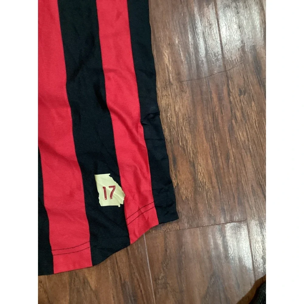 Adidas Atlanta United FC 2019 Red & Black Striped Jersey Size  S